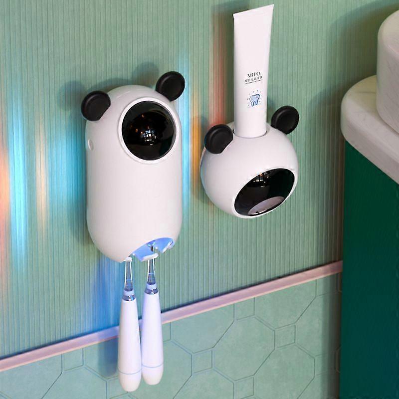 bathroom Children's Intelnce Toothbrush Holder Wall Mounted Automatic Toothpaste Squeezer