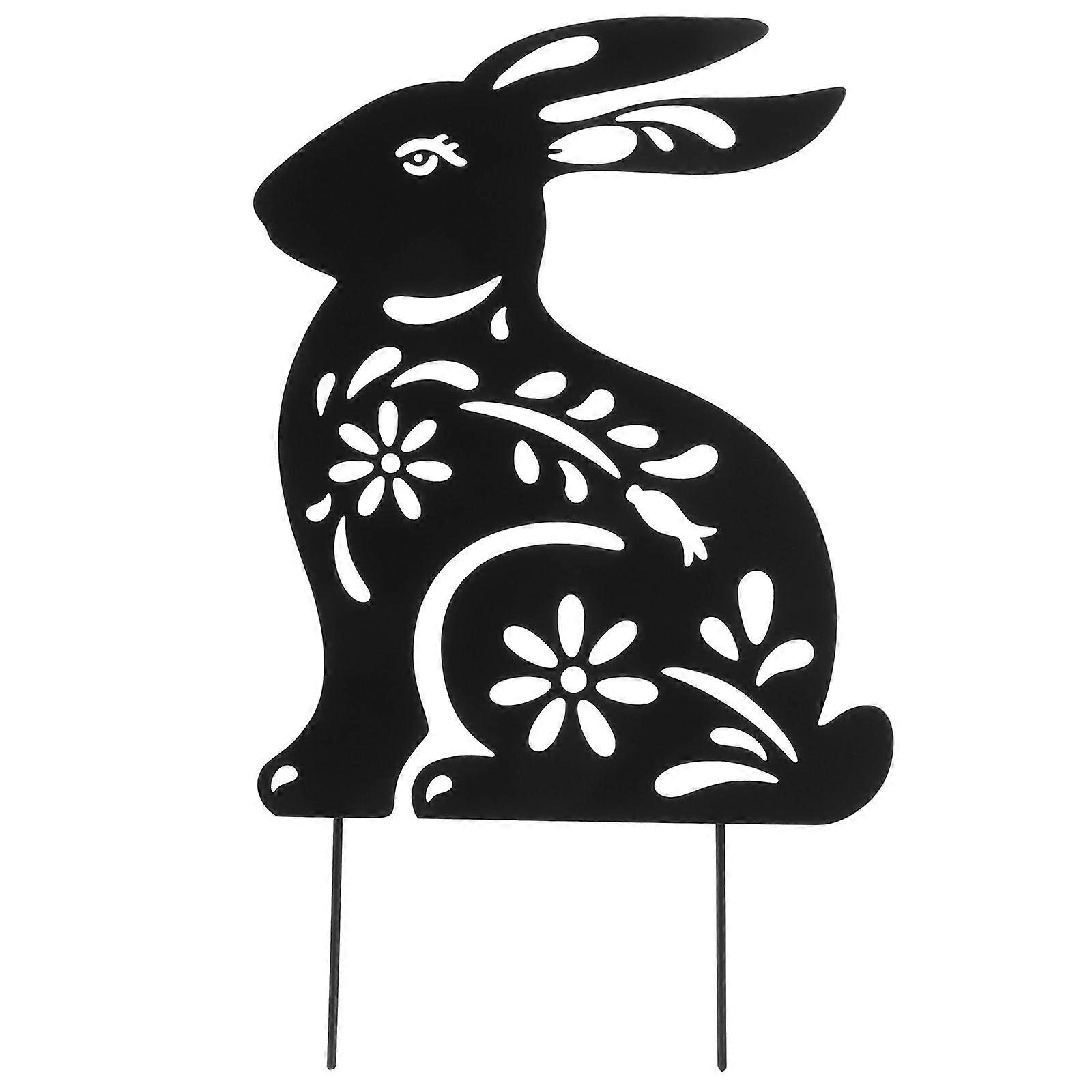 Rabbit Embellishment for Walkways, Versatile Garden Yard Stake