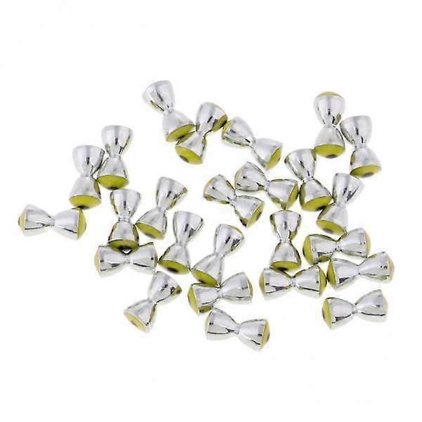 2-4pack 25 stk messing hantel øyne fly binding perler nymfe flue binde materialer