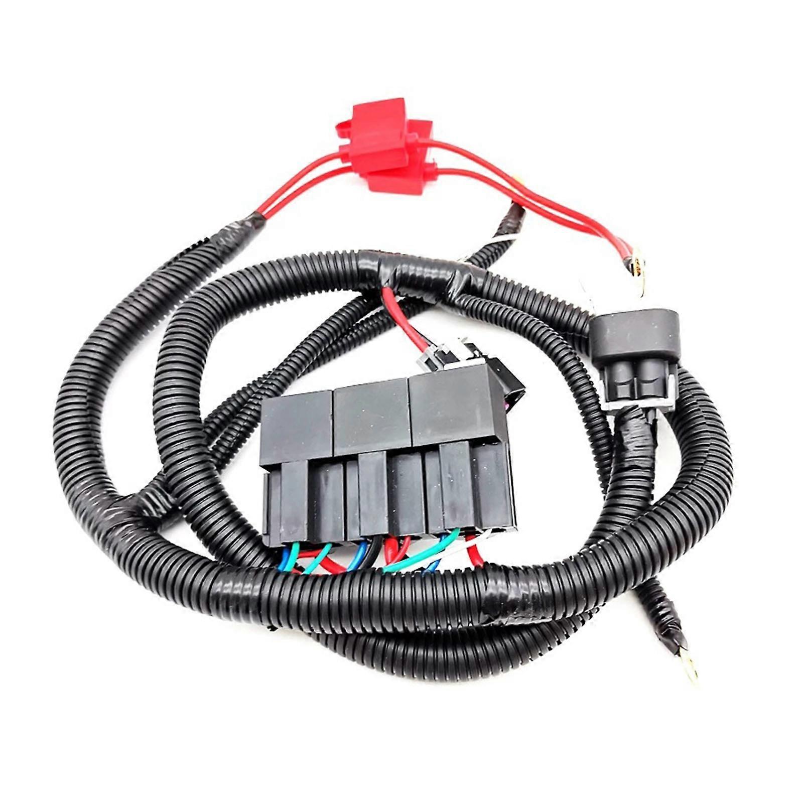 Professional Design Car Durable Plastic Double Fan Wiring Connector Harness for 7L5533A226T 1999-2006 Easy Installation