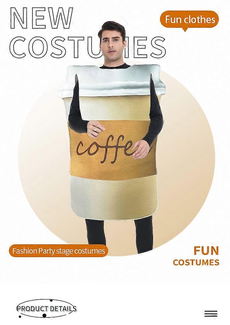 Coffee Cup Costume  Funny Foam Outfit for Halloween & Carnival Performances