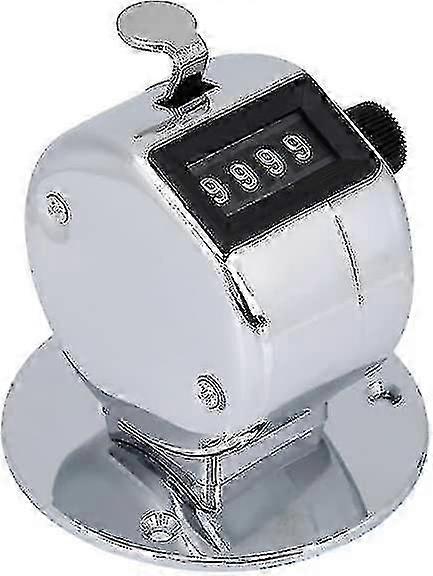Hand Tally Counter, Laps Counter Silver Counter Clicker Counter Manual Palm Counter4pcs