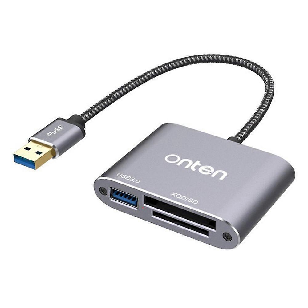 ONTEN 5512 XQD SD Card Reader USB 3.0 High Speed Data Transfer Adapter
