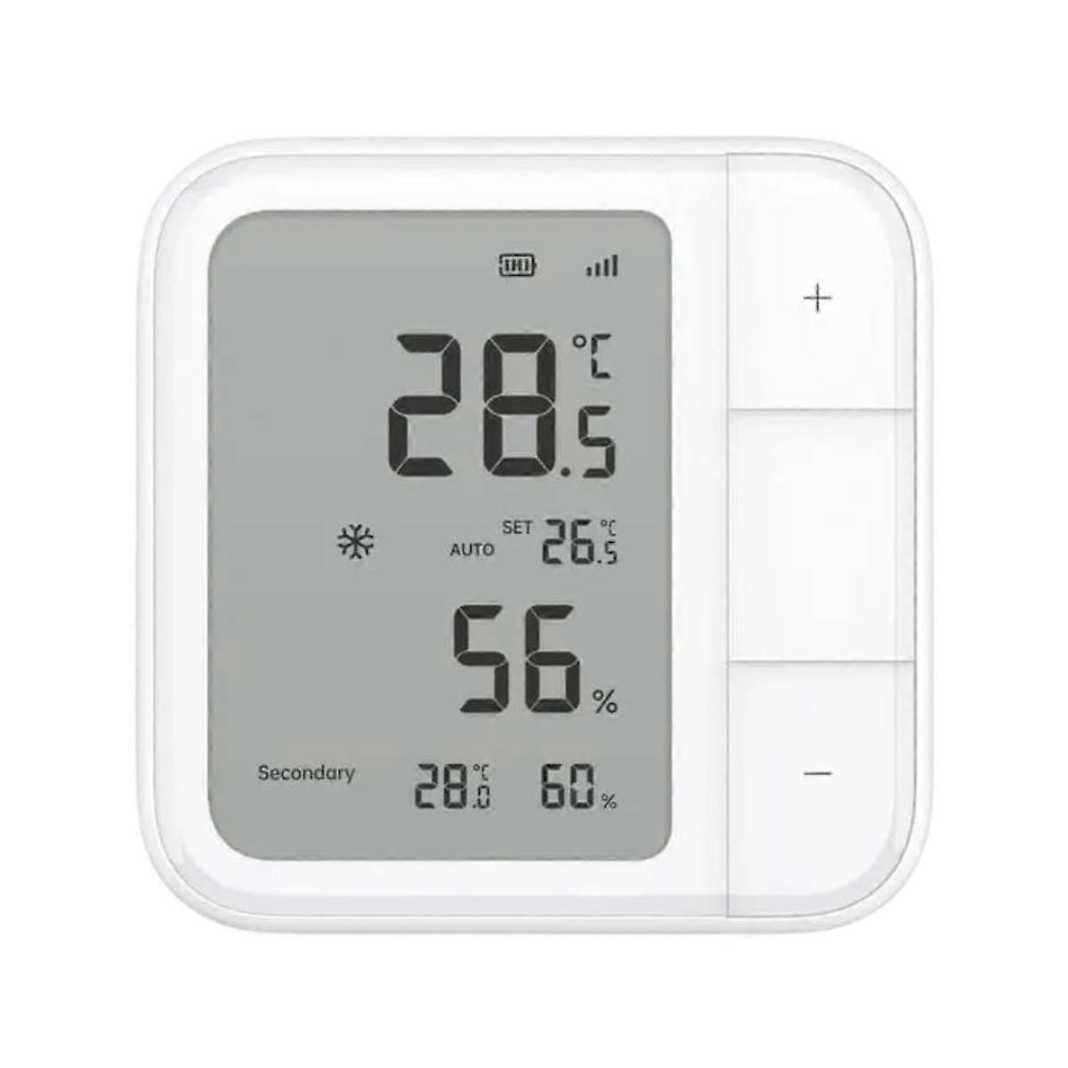 W100 Intelligenter Temperatur- / Feuchtigkeitssensor mit LCD-Display, Weiß