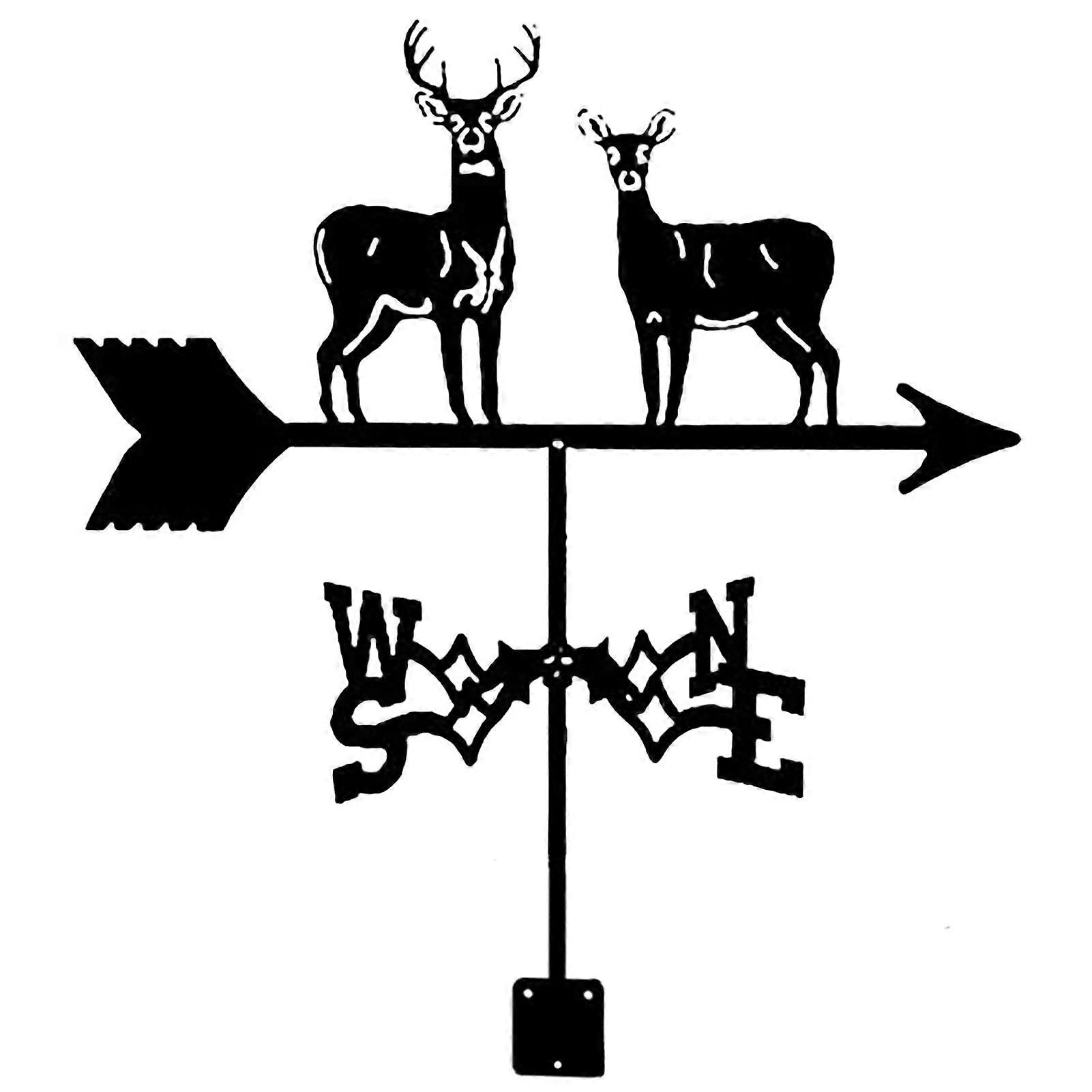 Sika Hirsch Weathervane practical wind direction indicator with bracket