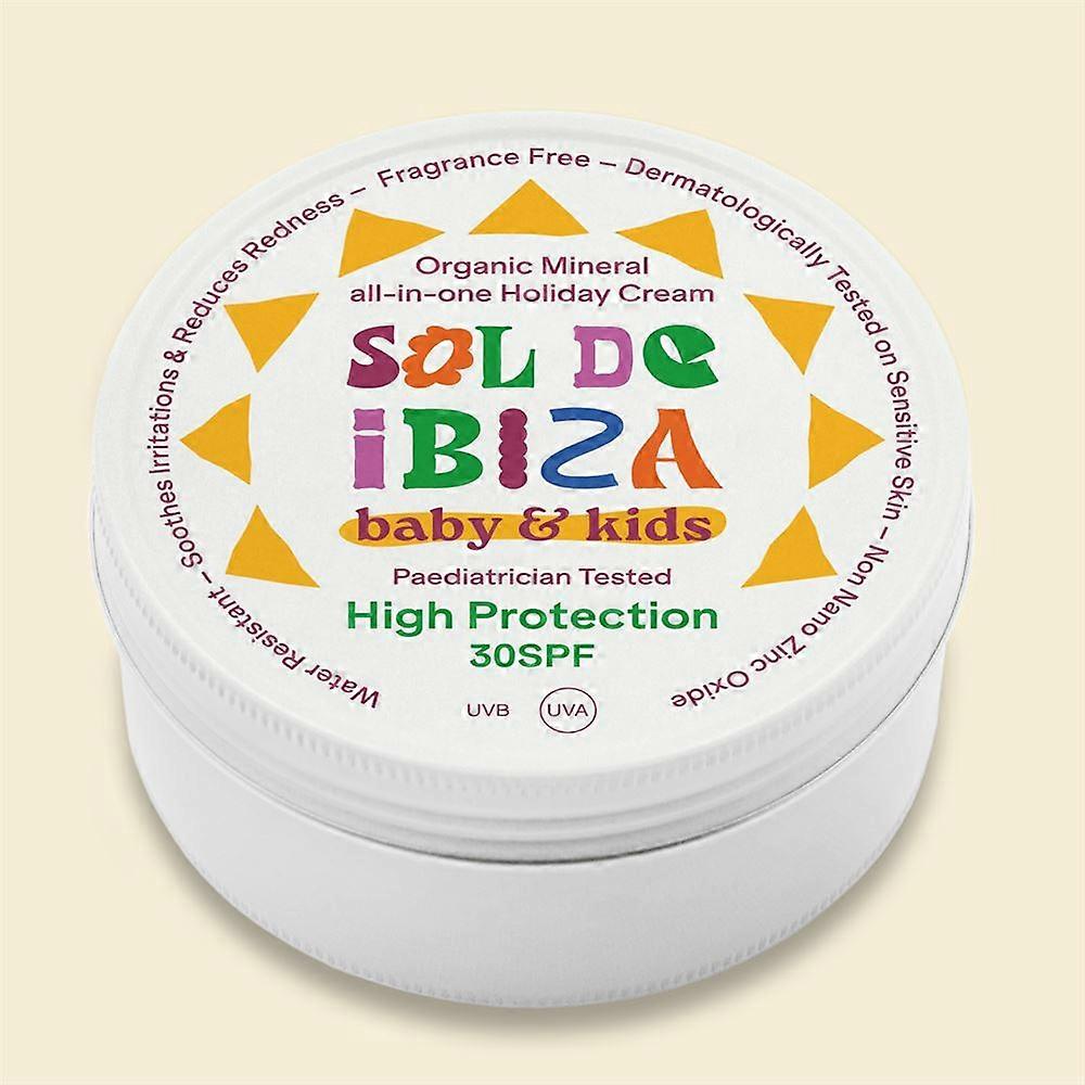 Sol De Ibiza 婴儿和儿童有机矿物全能面霜 SPF30 100g