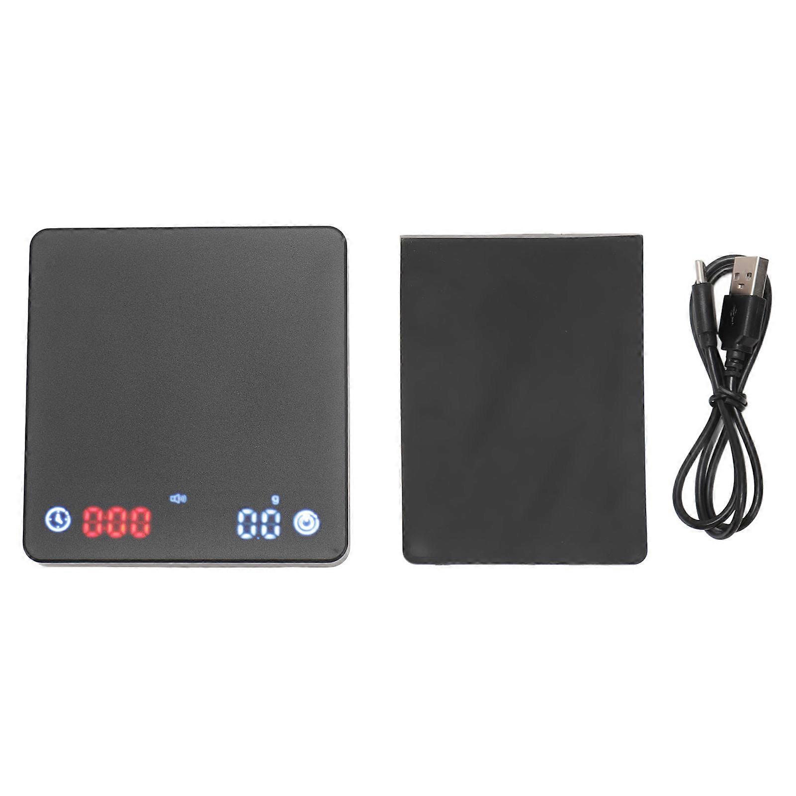 Portable Mini Coffee Scale Precision Electronic Scale with Timer Function Ideal for Manual Brew Espresso Lightweight Kitchen Scale with USB Chargin