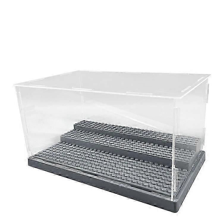 Display Box for Building Blocks Minifigures, Model Storage Dust Cover Display Racks 14X25.5X15.5cm