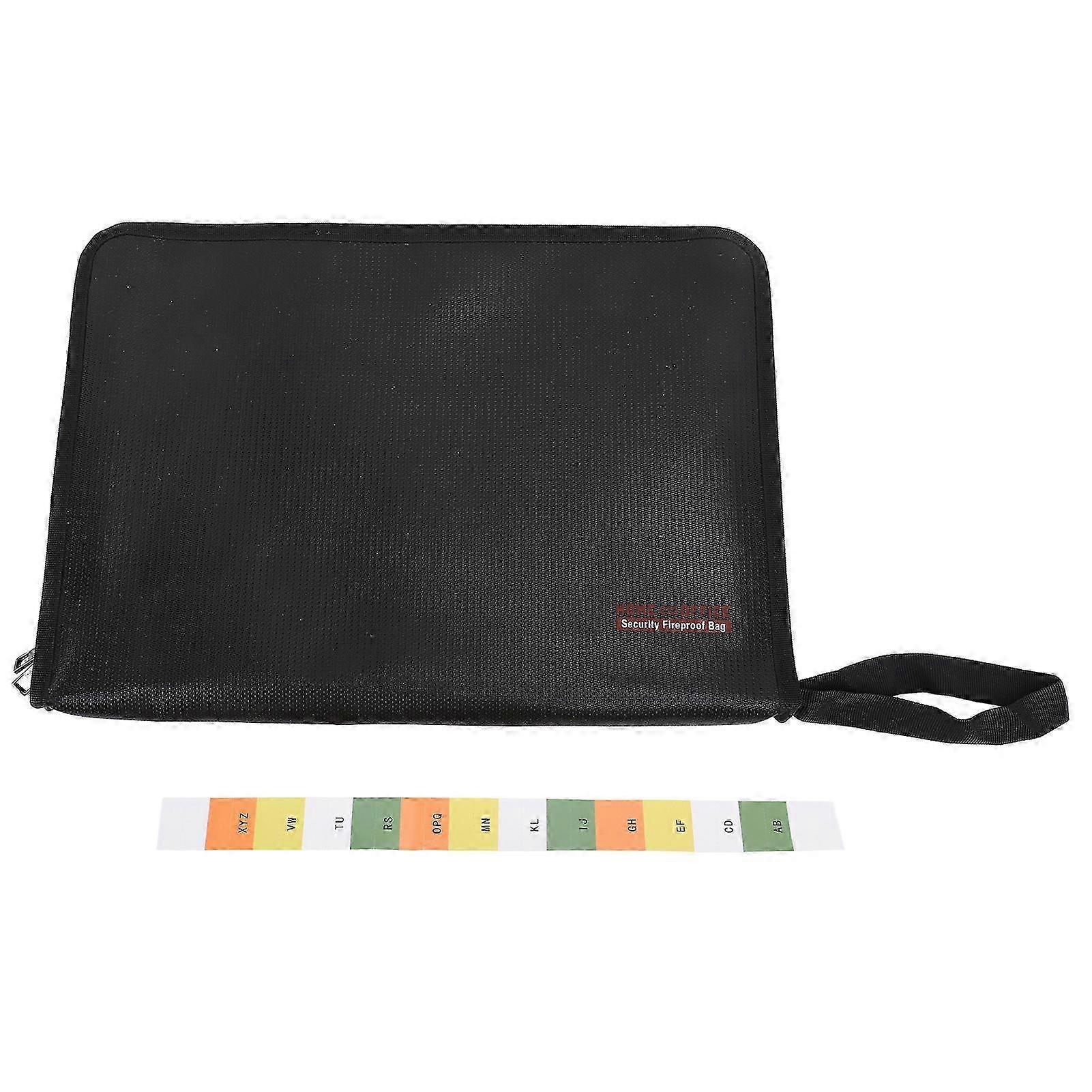 Waterproof Expandable Document Bag with 12 Clear Pockets, Safe and Fireproof Storage Solution for Cash and Certificates, Suitable for Variou