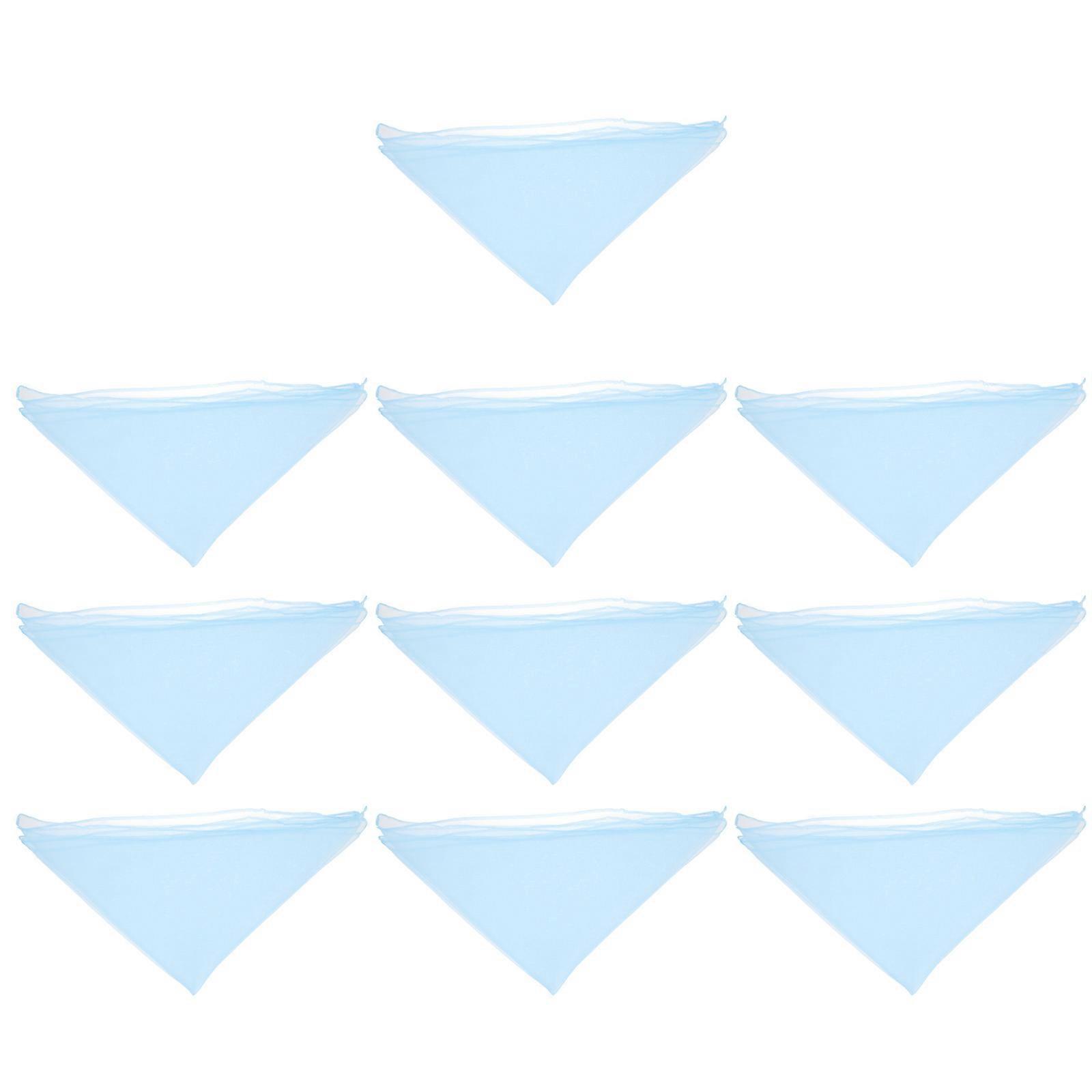 Blue Chiffon Dance Scarves for Women Perfect for Performance Lightweight and Breathable Small Size