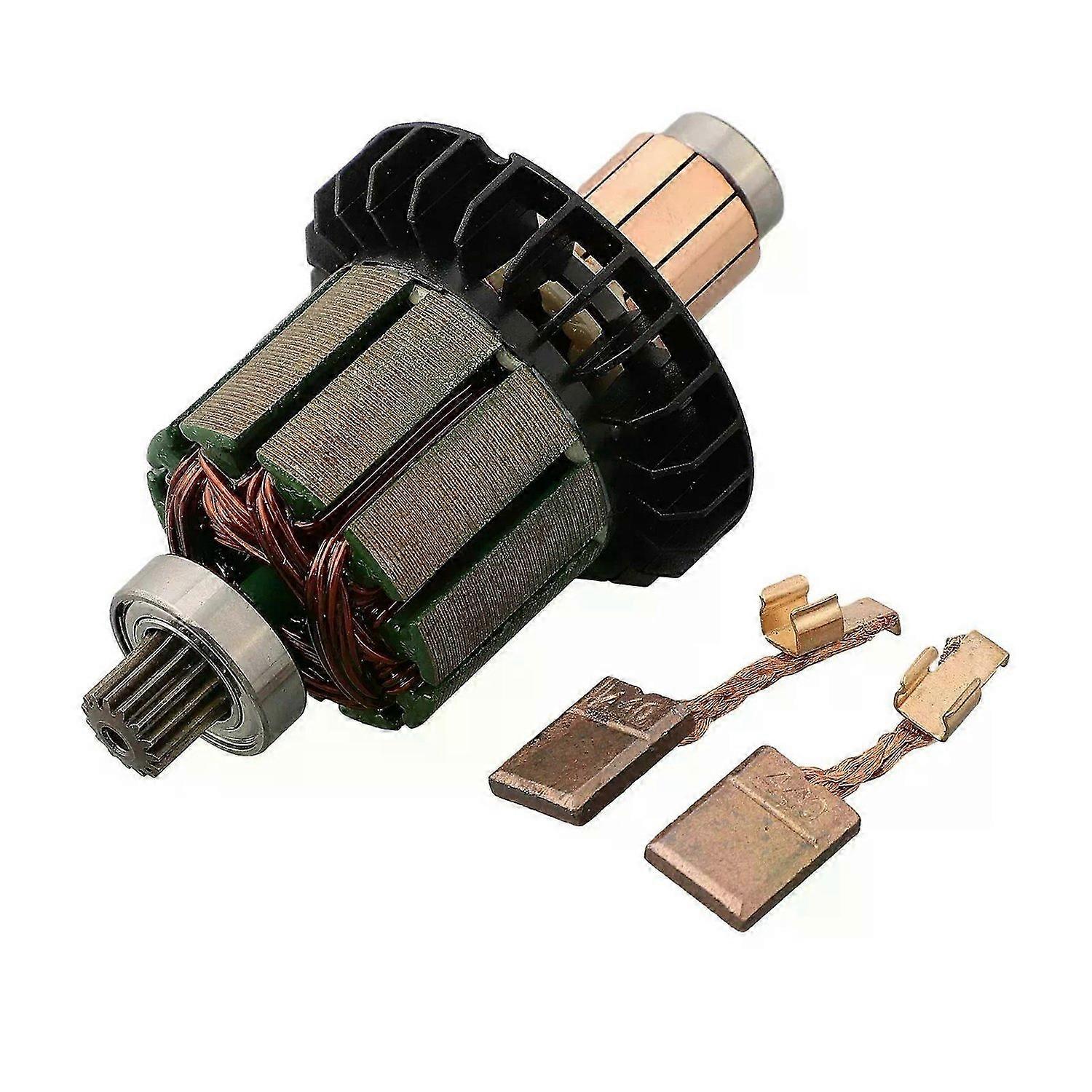 Armature With Carbon Brush For Makita DHP482 BHP482 DDF482 XPH10 DF482D DHP482RME DHP482RAE DHP482RFE DDF482RFE DHP482Z