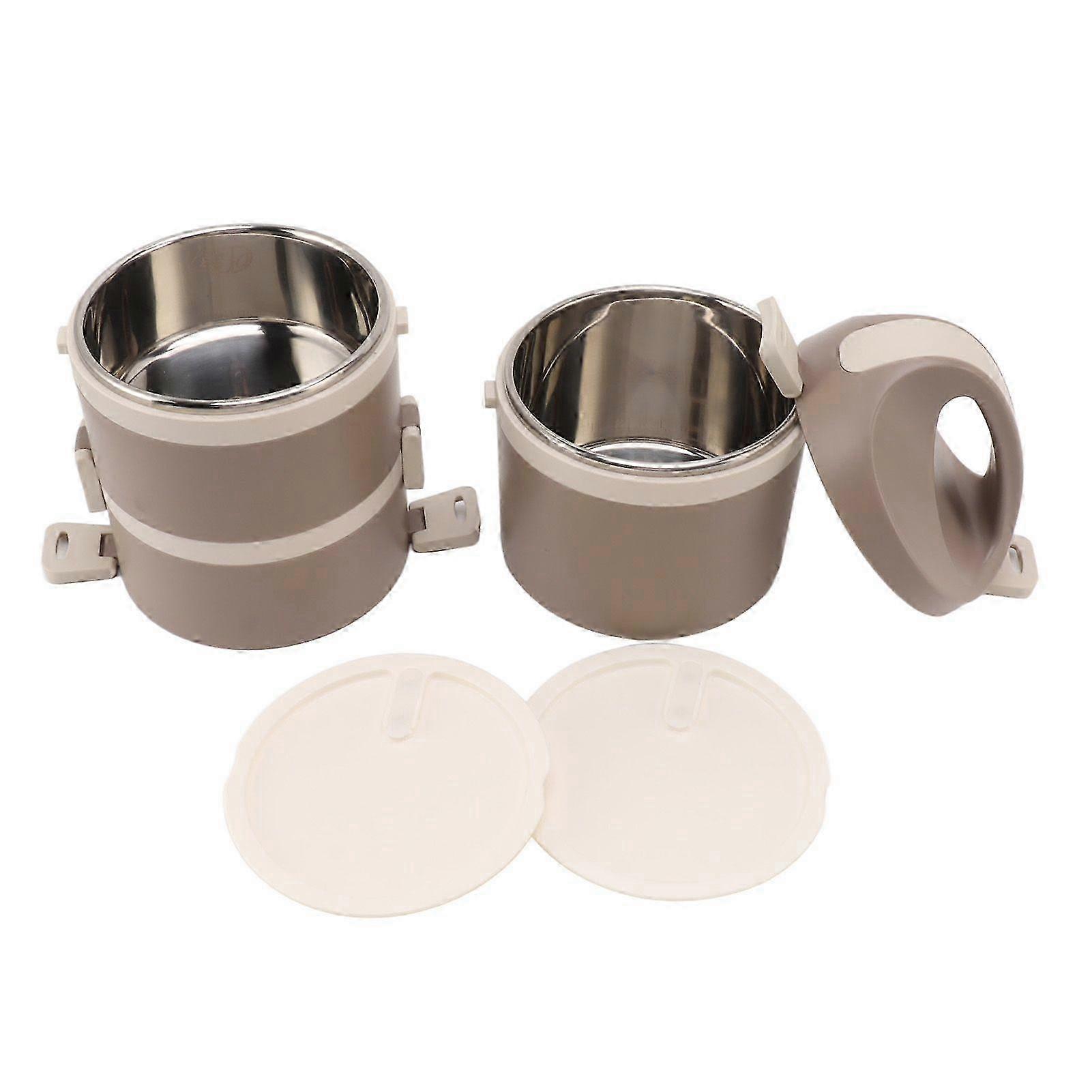 Stainless Steel 3-Tier Stackable Lunch Box - Insulated for School Picnic Camping