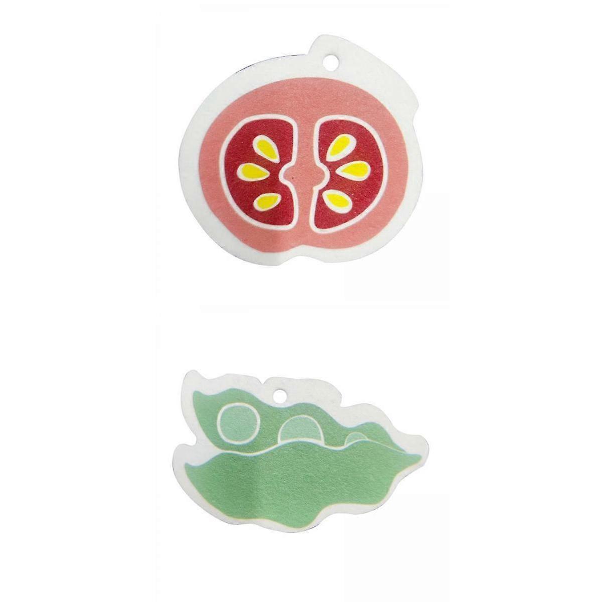 2Pcs Non-Scratch Multi-Use Scrub Wood Pulp Sponge for Kitchen Cleaning