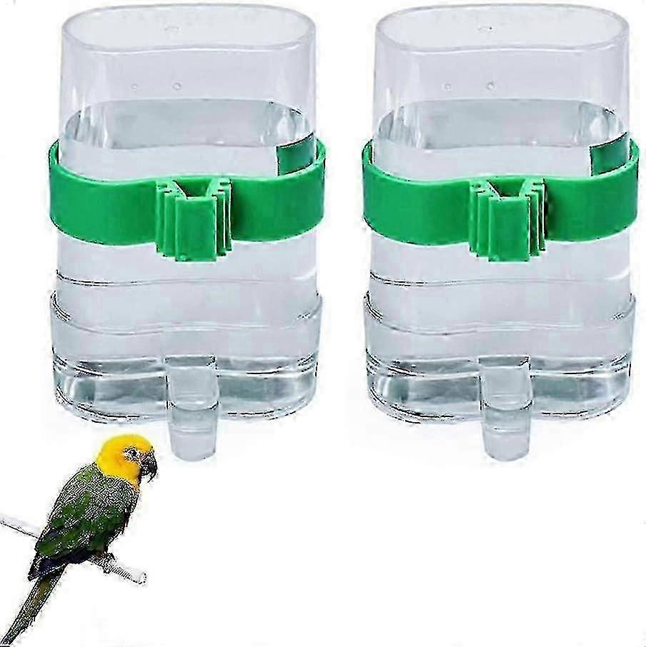 Vogelkäfig Wasserflasche - 2er Pack Futterautomaten für Ziervögel