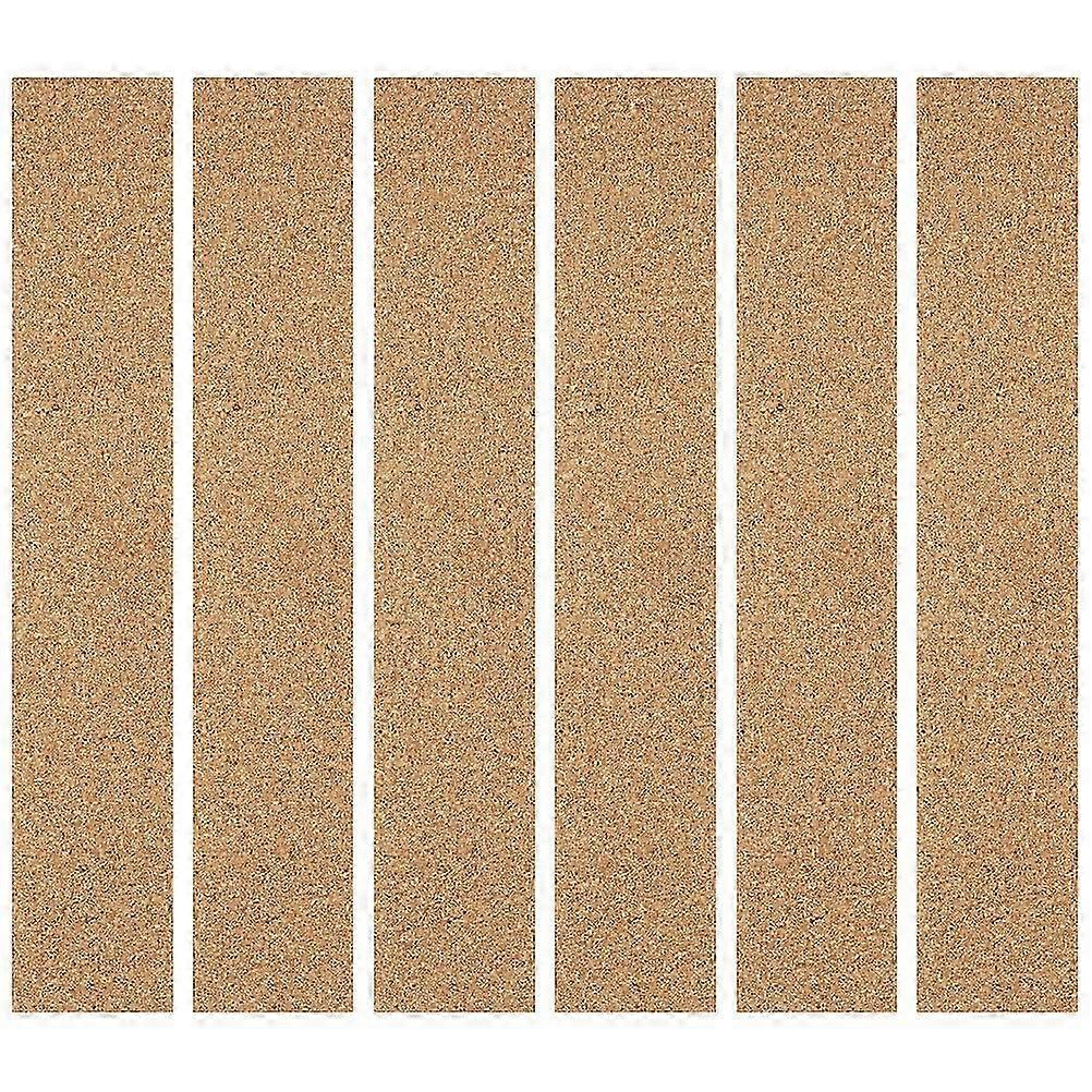 6 bandes de tableau mémo non encadrées en liège pour des annonces polyvalentes et l’organisation