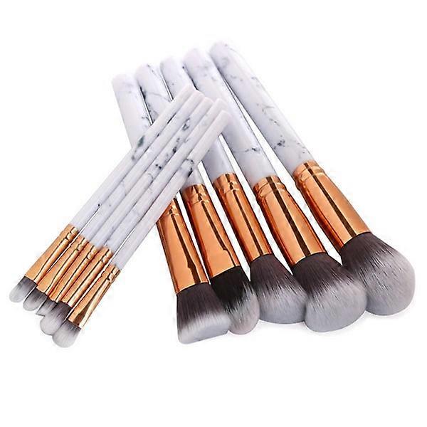 - Marble 10 pcs Professional make-up brushes