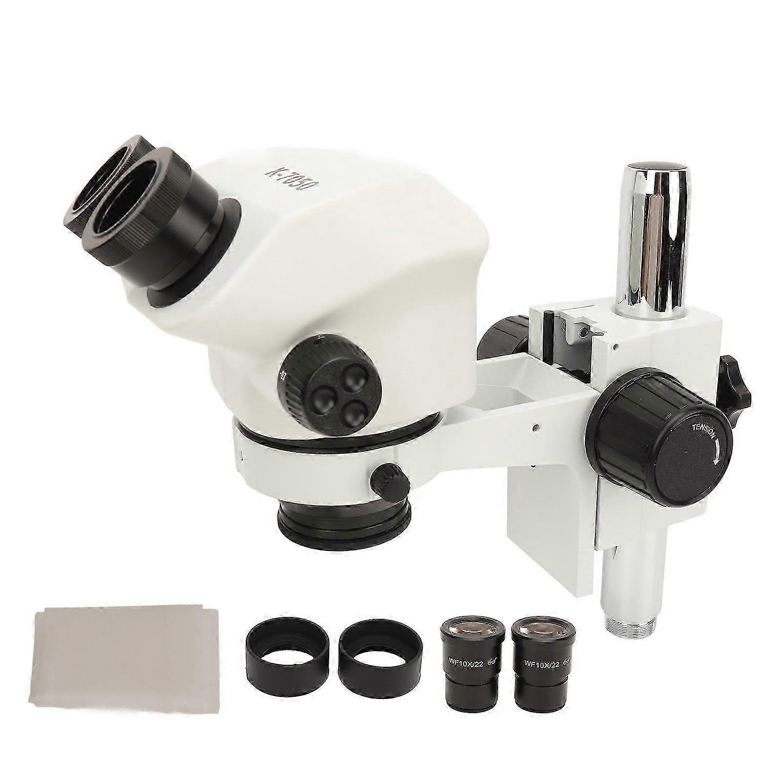 Trinocular Stereo Microscope 10x Eyepiece 0.7x To 4.5x Objective 7x To 50x Magnification Electronics Repair Microscope