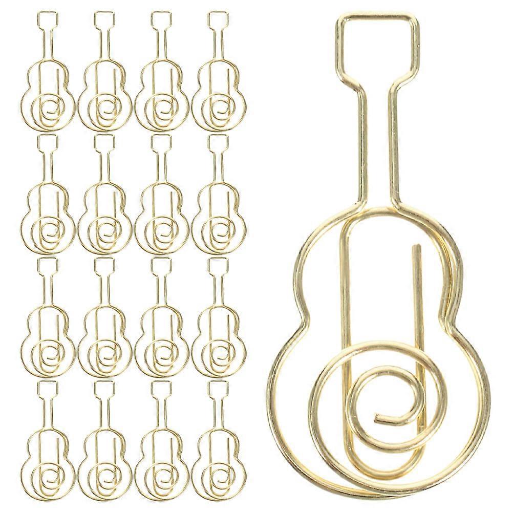 Stylish Guitar Shaped Bookmarks, Multipurpose Paper Clips for