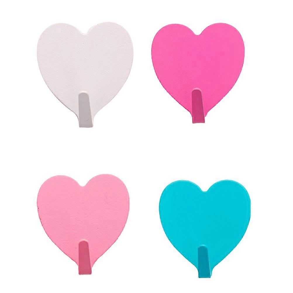 Love Heart Hooks, Elegant Metal Hooks for Wall Mounting and Decoration