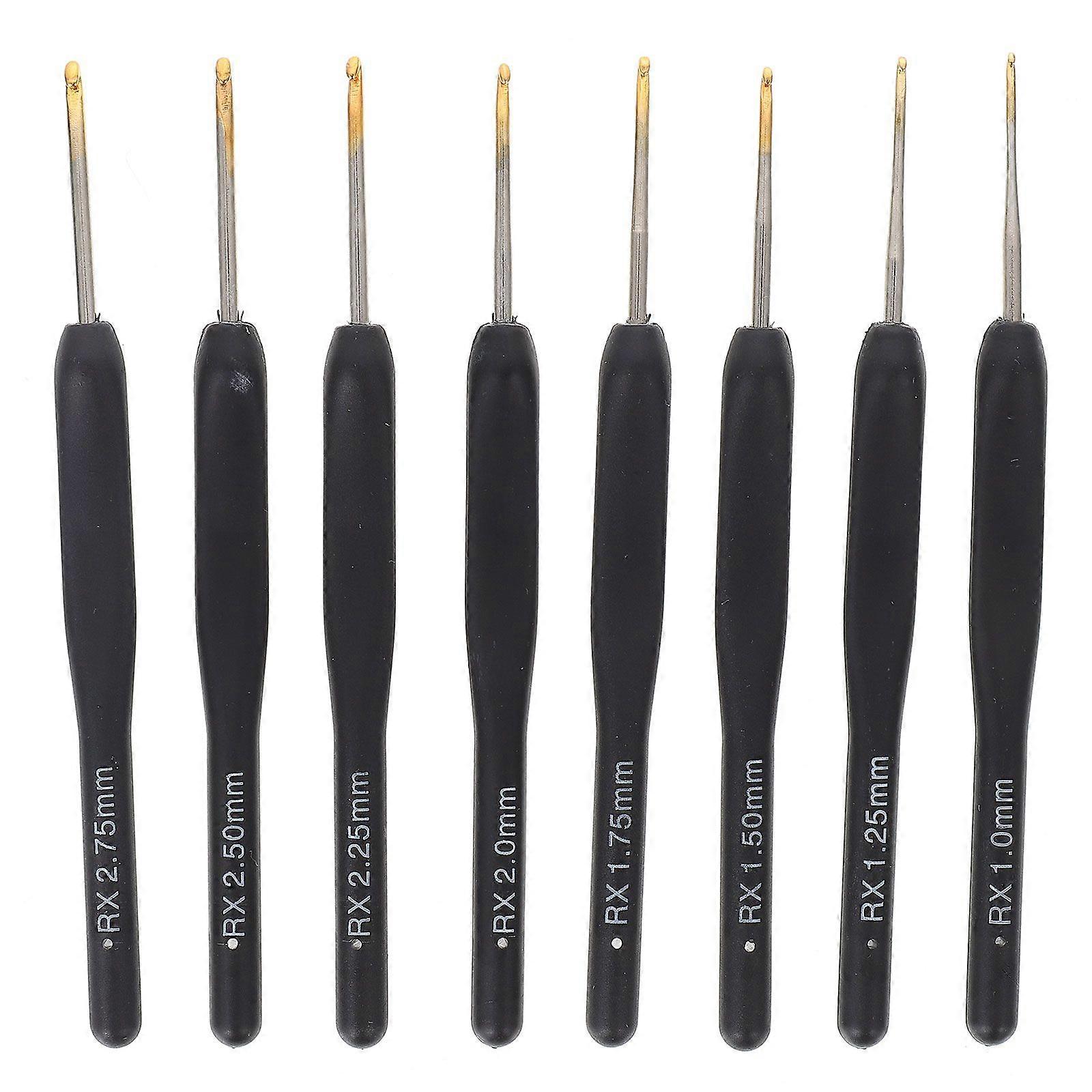 8pcs Soft Handle Crochet Hooks Thread Crochet Premium Knitting Supplies