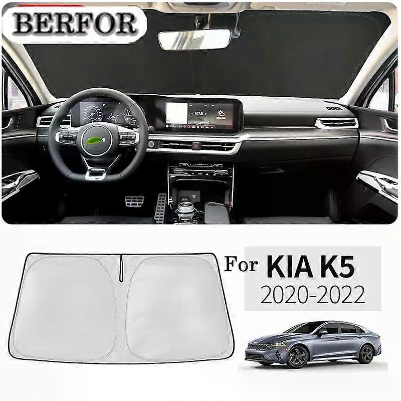 For KIA K5 DL3 2020-2023 Car Styling Nano-Insulat Windshield Sunshade UV Block Front Window Sun Visor Foldable Car Accessories
