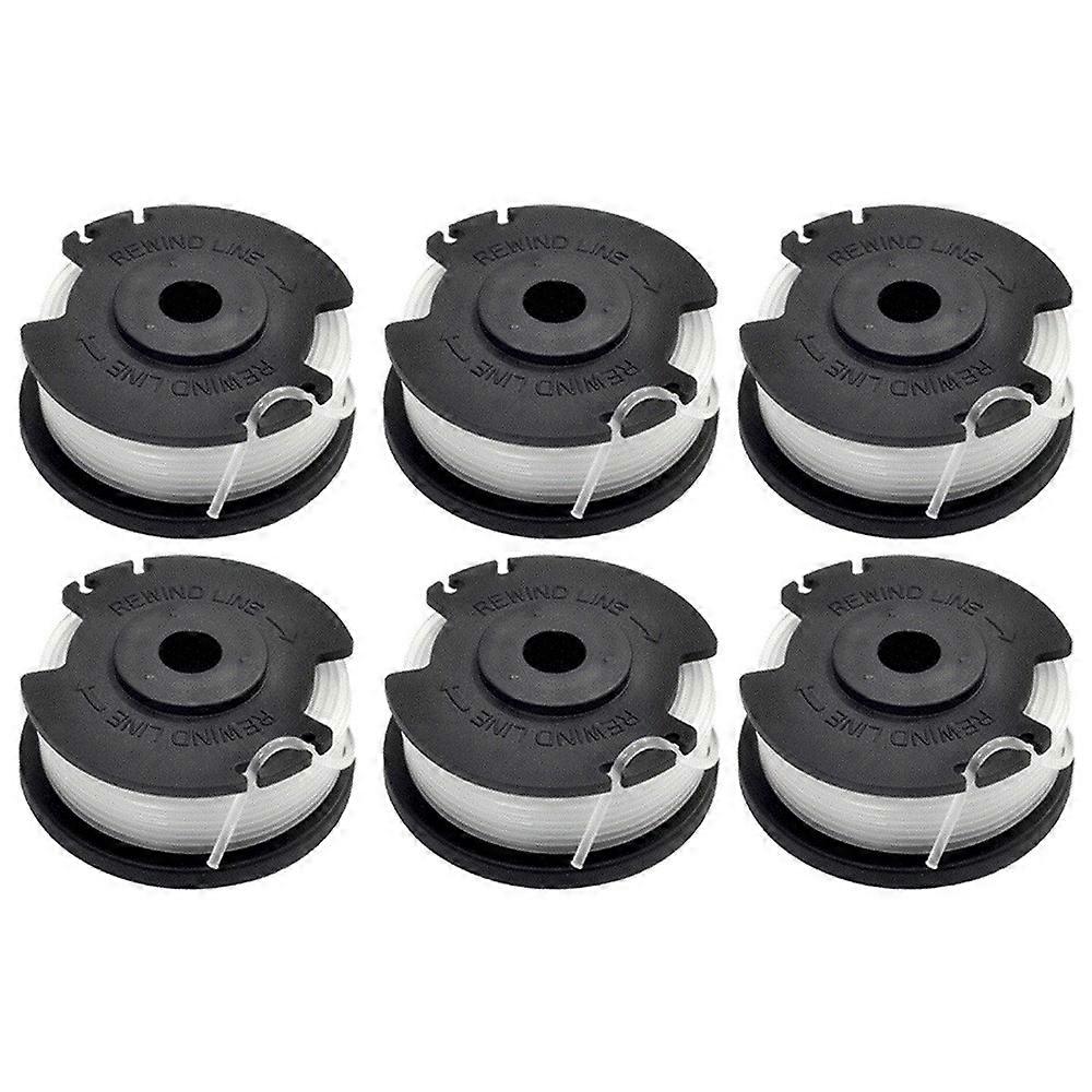 h9l 6Pcs Spools for Hyper Tough 20V Max String Trimmer Replacement E5u Wire Reels