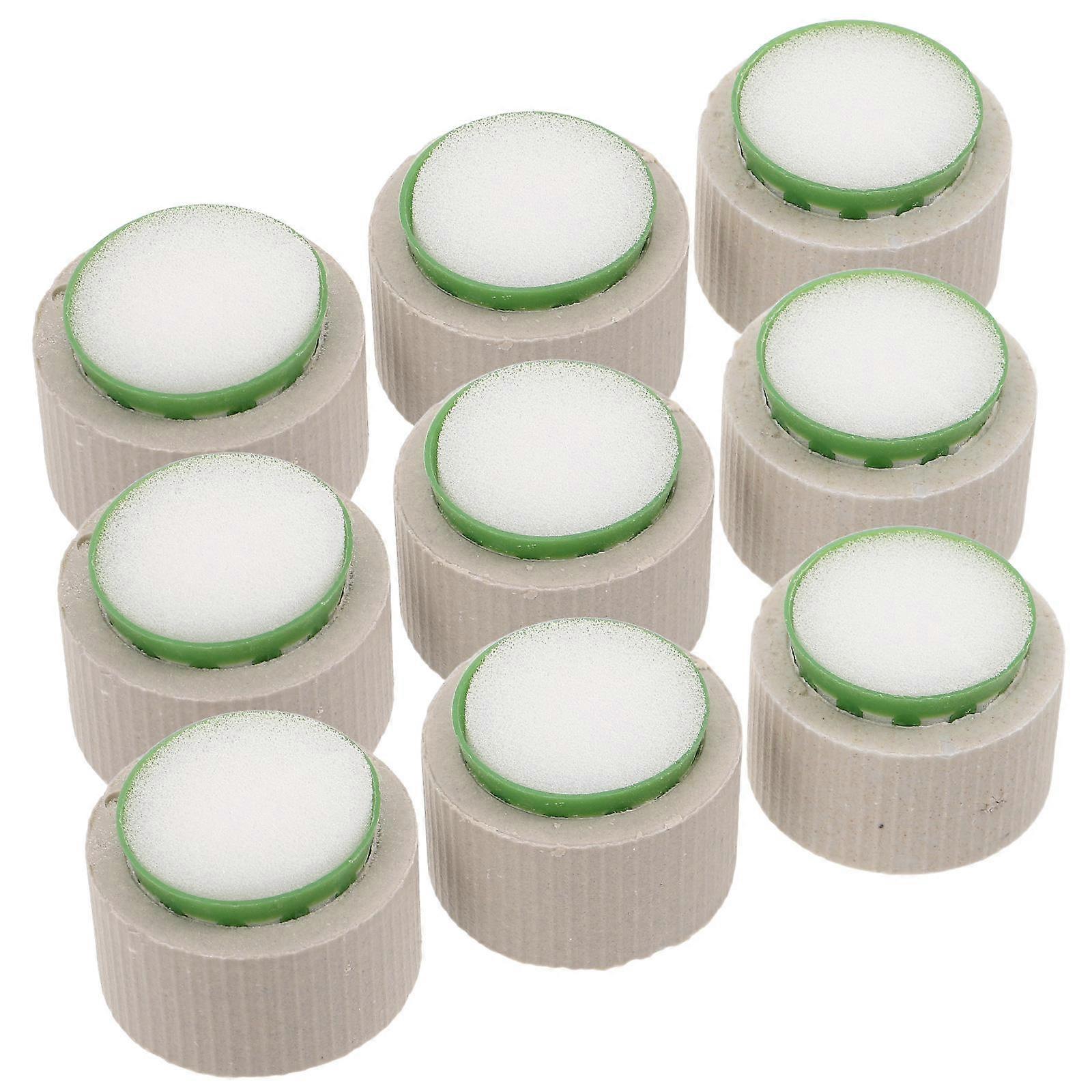 9pcs Aquatic Plant Pots with Floating Rings – Durable Aquarium Decoration for Stable Root Growth and Improved Filtration in Fish Tanks