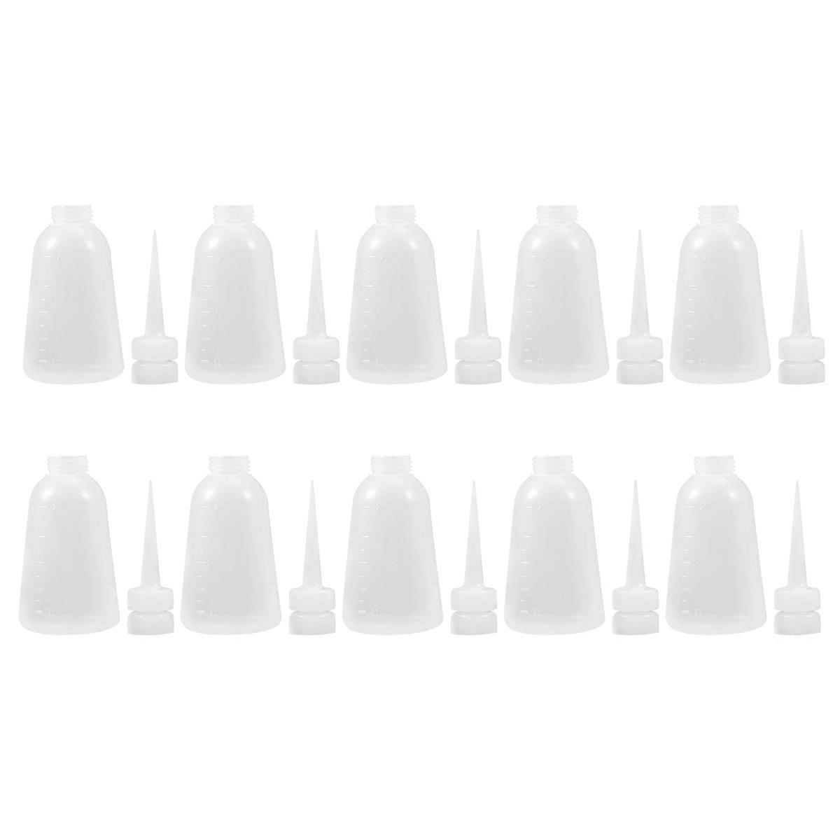 Empty Glue Bottles Sewing Machine Oil Squeeze Bottle For Home Users 250ml 10Pcs