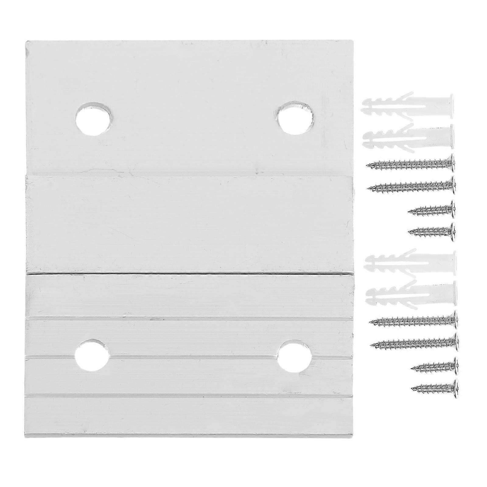 Heavy Duty Z Shaped Interlocking Picture Hanger Kit for Artwork, Mirrors, Panels, and Whiteboards – Easy Installation Wall Mounting Hardware Set