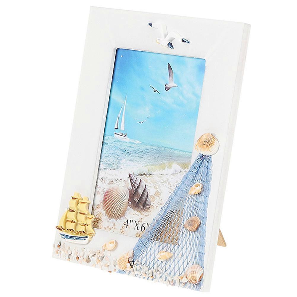 Nautical Theme Wooden Picture Frame Multi with for Desktop Decor