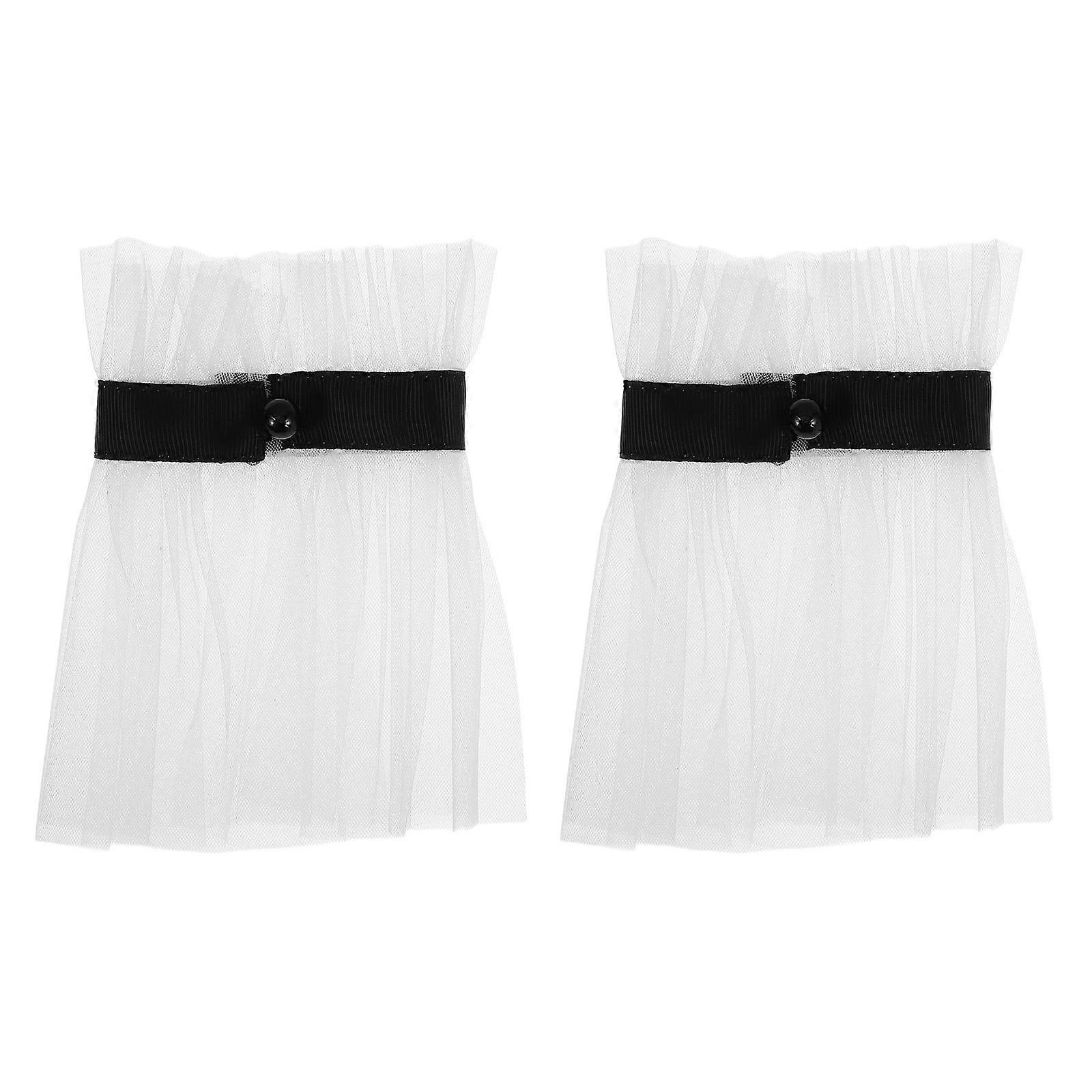 Removable Faux Sleeves Cuffs With Pearl For Bridal Wear And Summer Events 1Pair