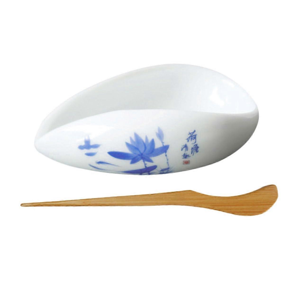 Coffee Beans Display Tray Tea Leaf Storage Bowl Tea Spoon Accessories