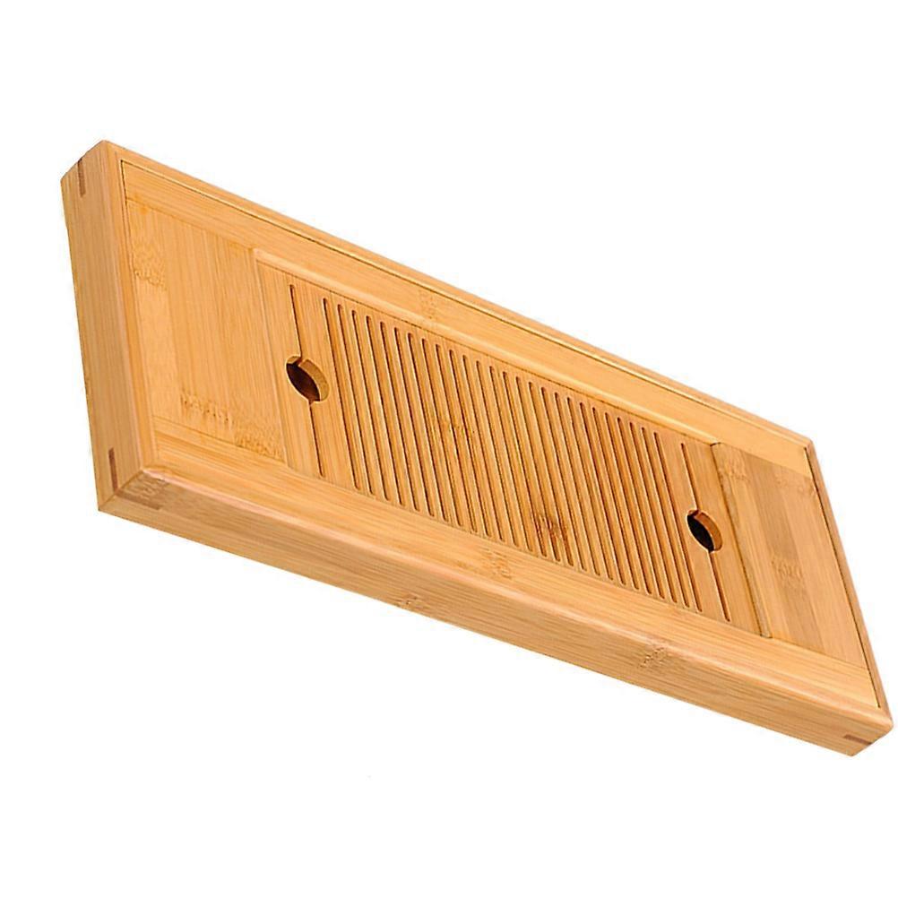 1pc Bamboo Tea Tray for Delicate Tea Table and Household Use