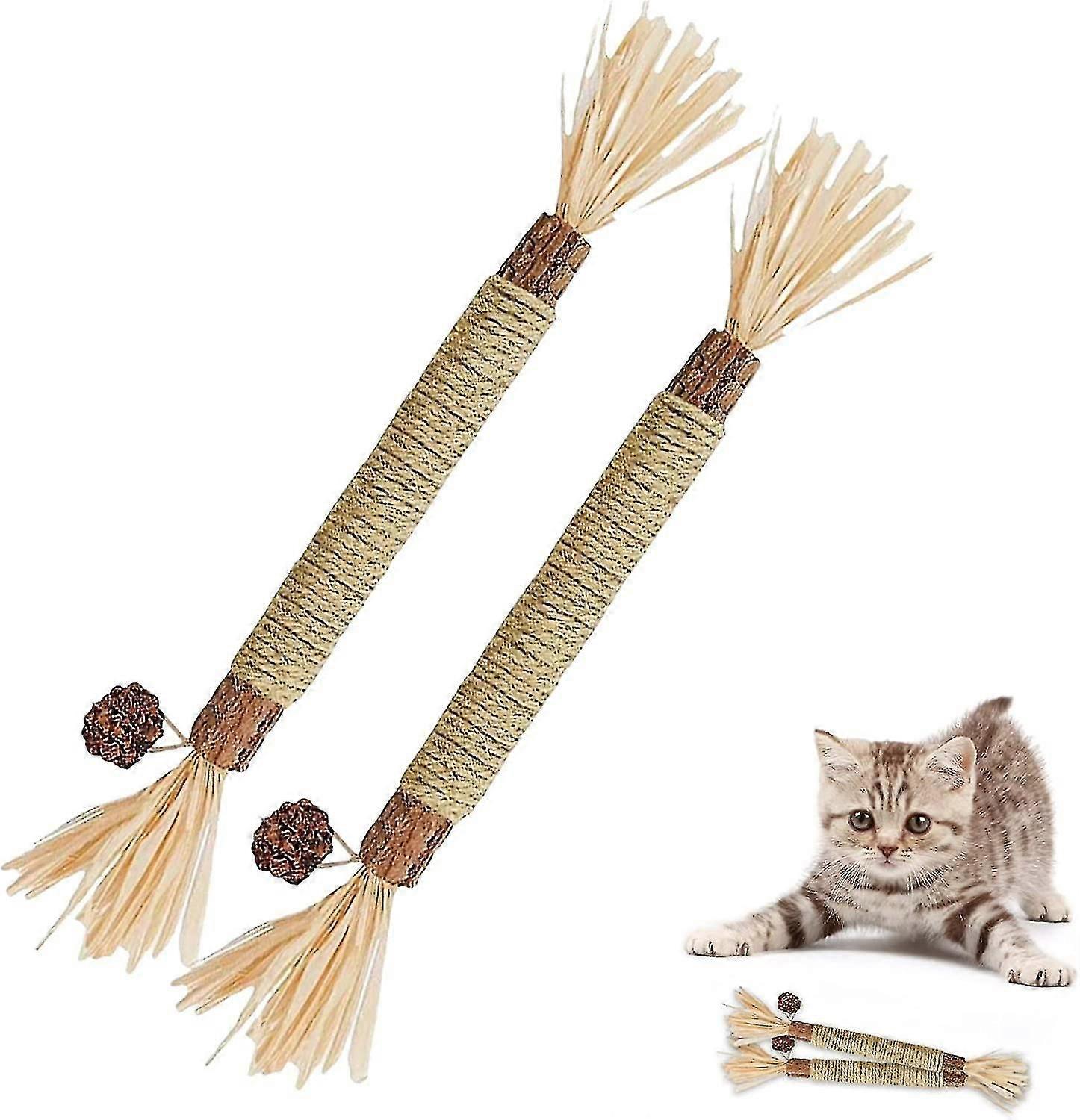 Catnip Stick, Chewing Sticks For Cats, 2 Pieces Tooth Cats, Cat Grass