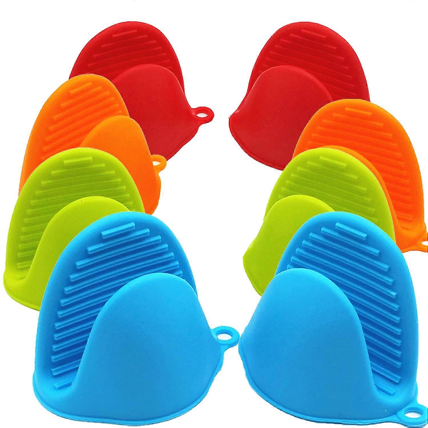 4 Pairs Mini Heat Resistant Silicone Oven Mitts