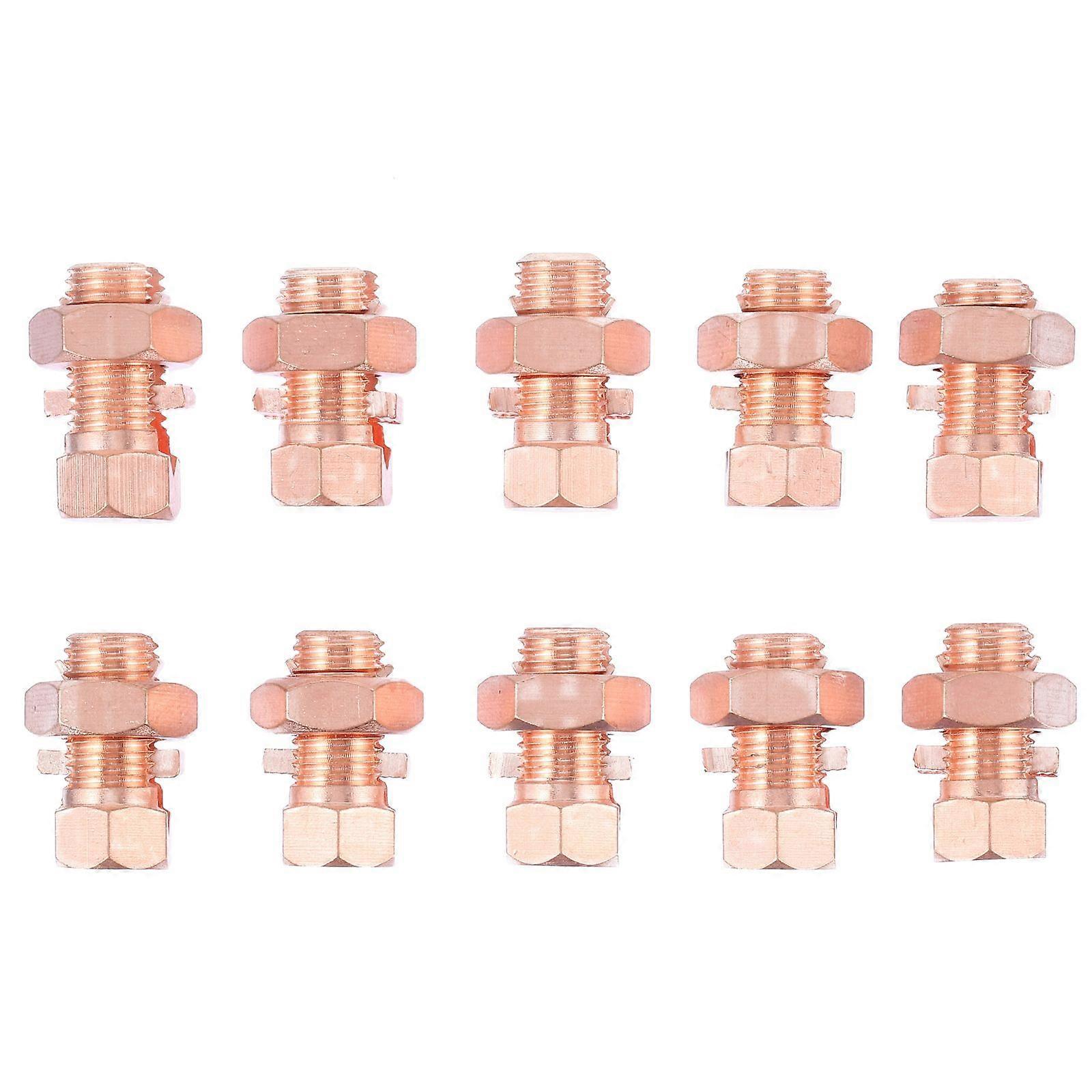 10pcs Practical Grounding Split Bolt Superior Strength Split Bolt Connector