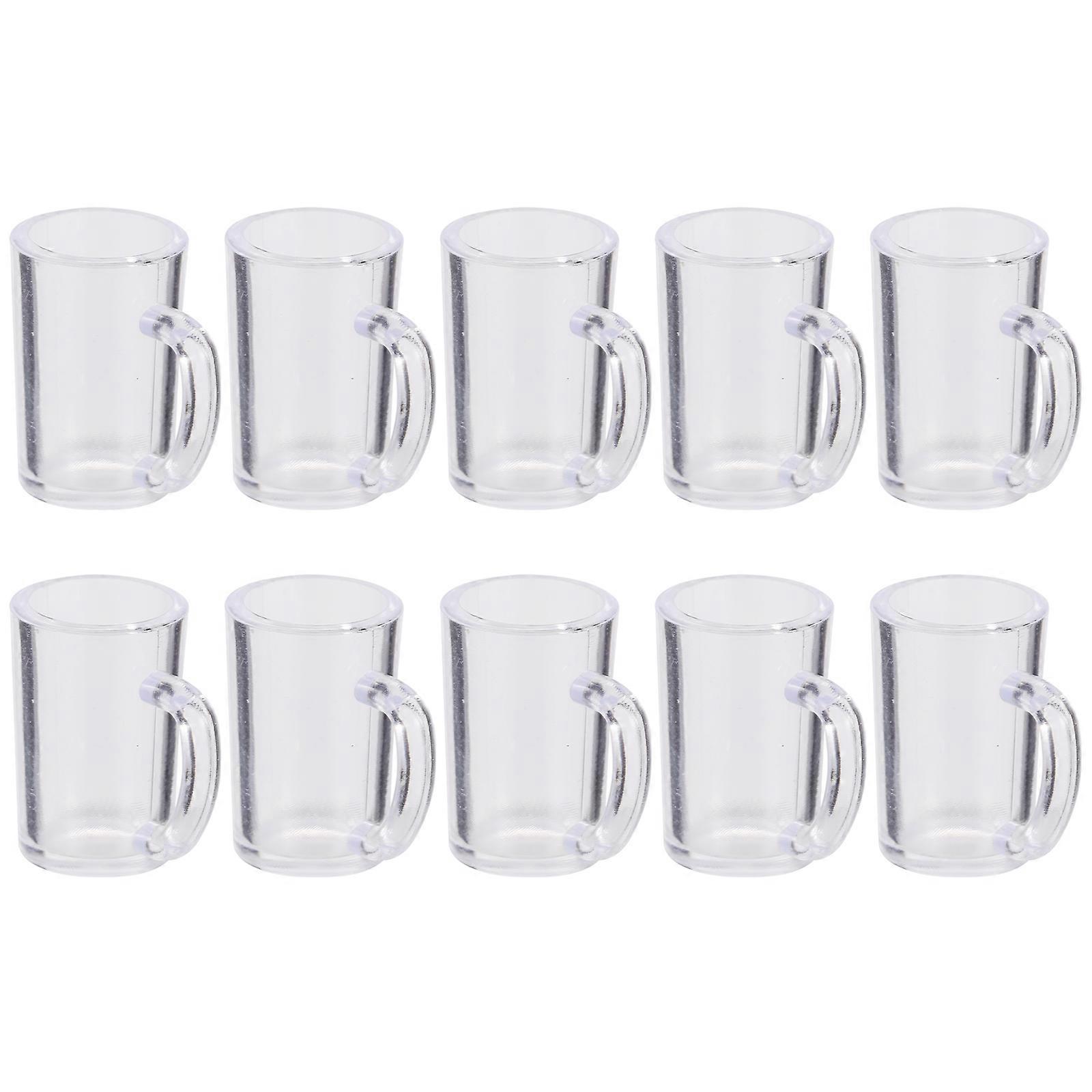 Mini House Accessories 10Pcs Transparent Durable Resin for Tiny House Decor