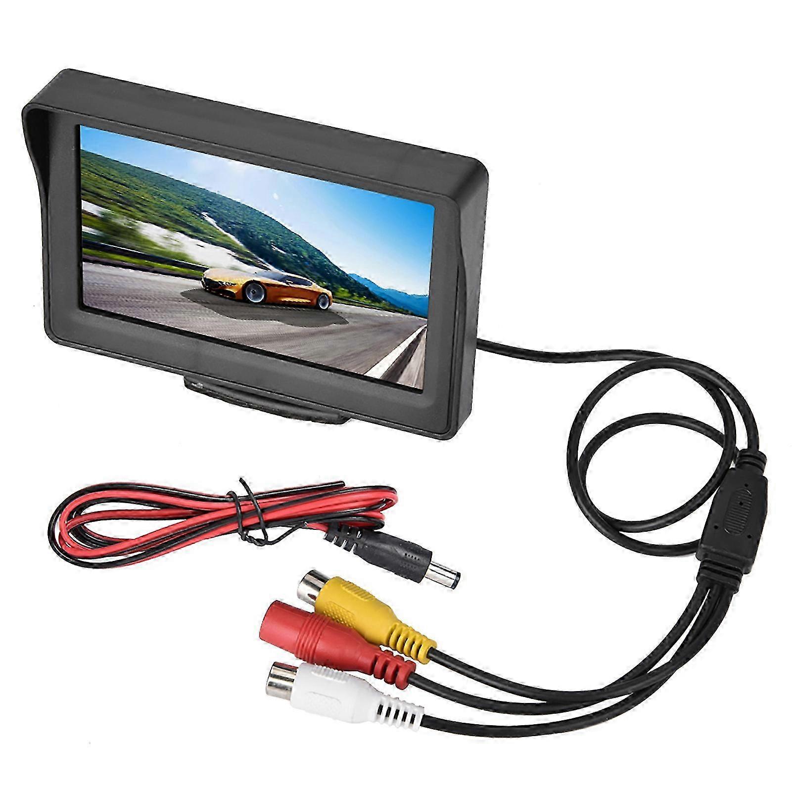 4.3 Color LCD Car Display External Monitor for Vehicle Backup Camera