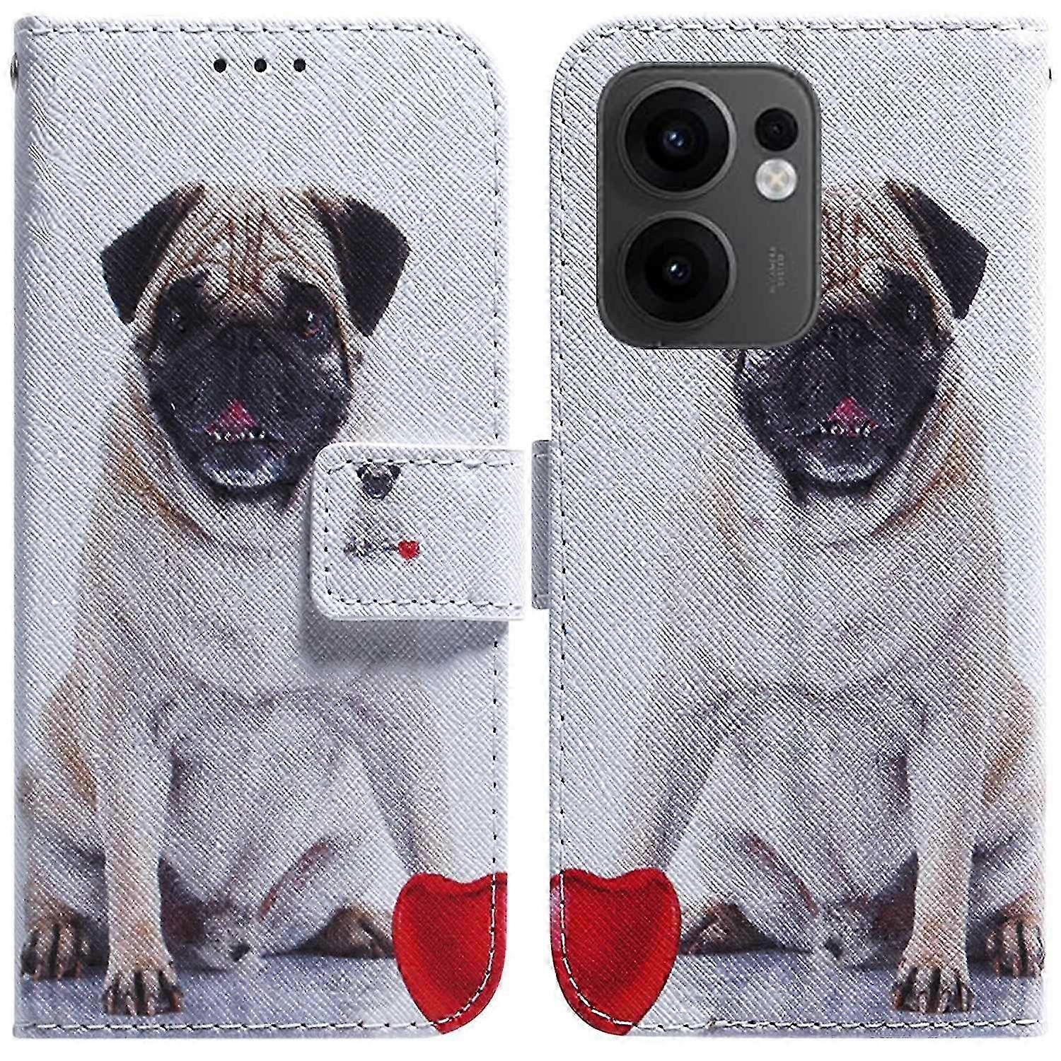Wallet Case with Pattern Print for Compatible Brand F 5G Smartphone