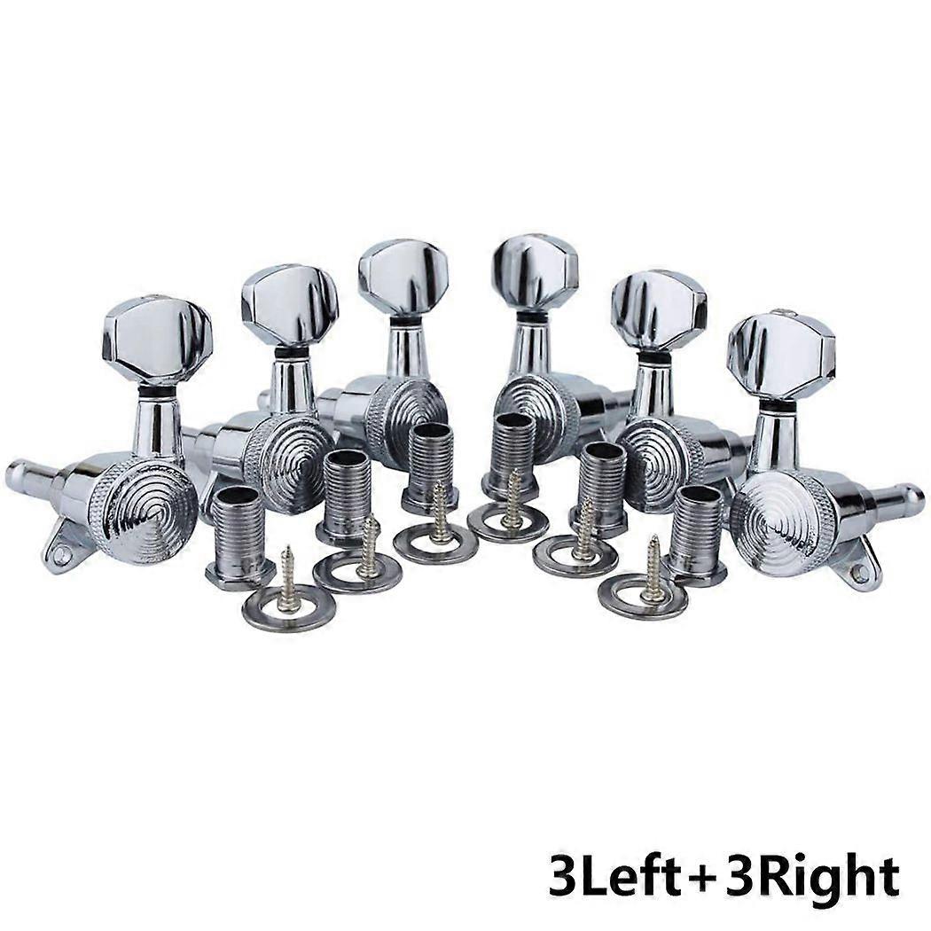 1:18 guitar tuning pegs with locking function, rear string lock, fully enclosed wood electric guitar tuning pegs, twist knobs, tuning pegs