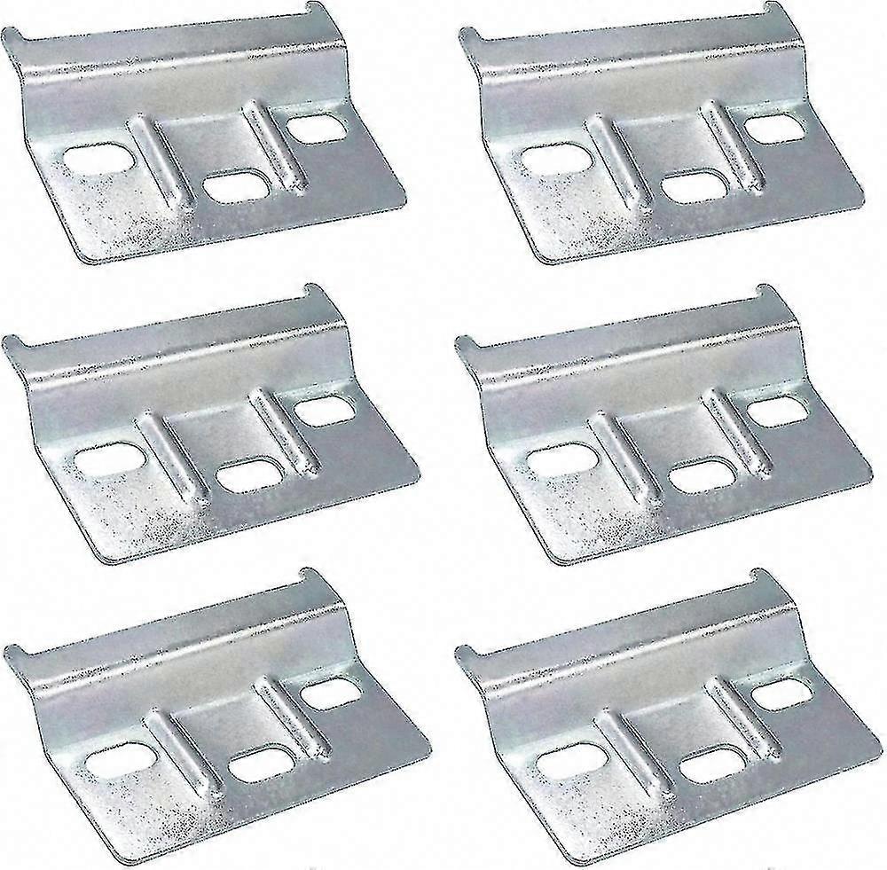 لوحة تثبيت السكك الحديدية شماعات 6 قطع - 64 مم دعم خزانة للأثاث وخزائن الملابس