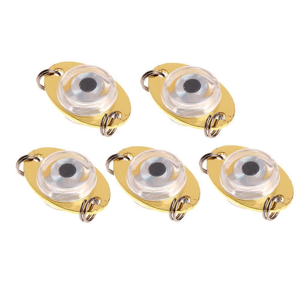 Fishing Lure Light Effect Led Sequins Lure Fish Green Colorful Light Flashing 5Pcs