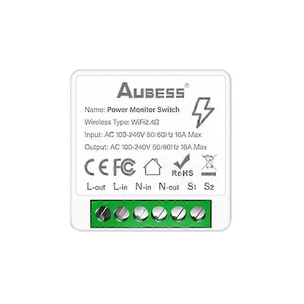 CORUI Mini 16A Tuya Smart 2-Wege-Steuerschalter WiFi-Schalter Smart Life Control