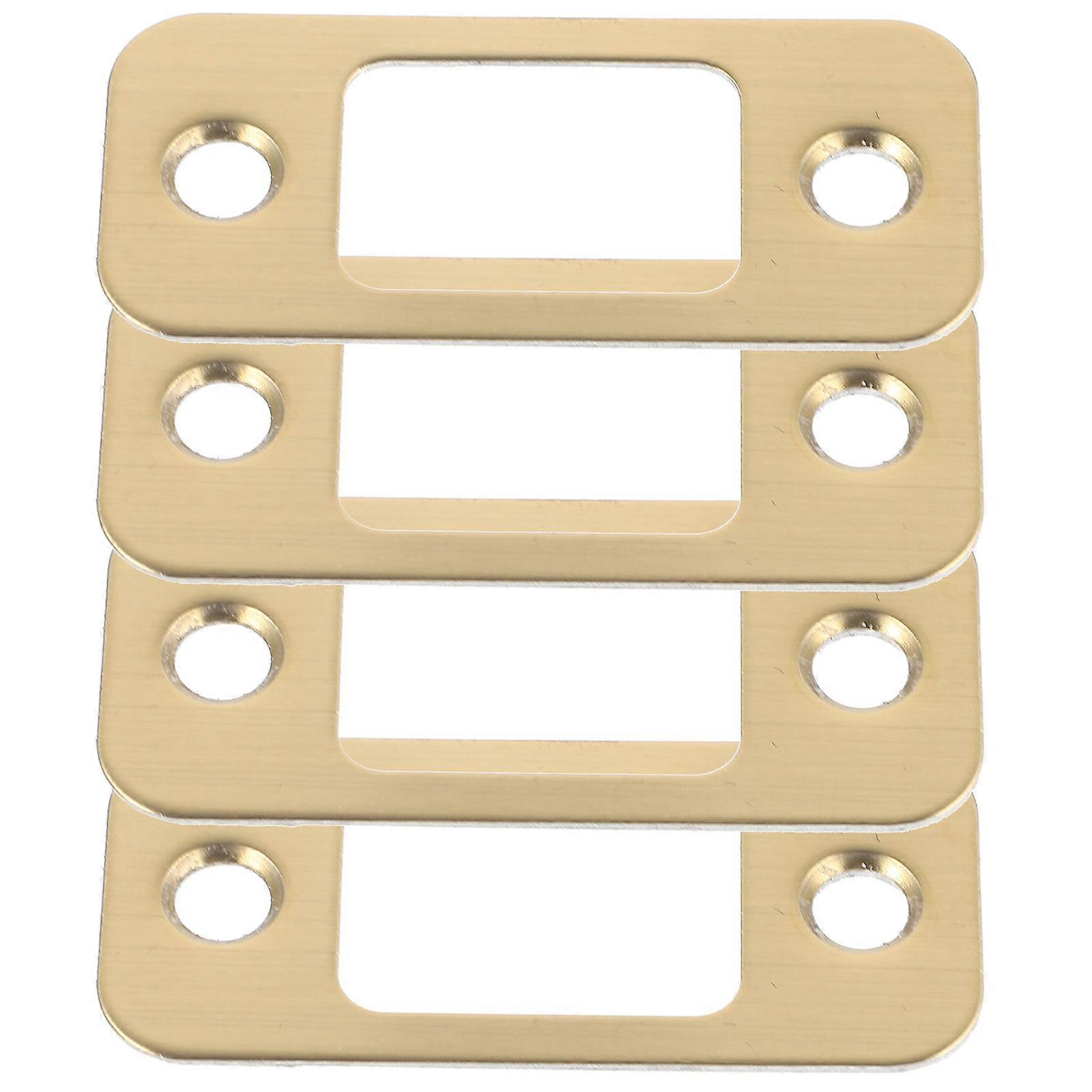 4pcs Durable Door Strike Plates Security Repair Kit for Reinforcing Deadbolt Locks – Universal Fit for Various Door Bolt Systems, Performance