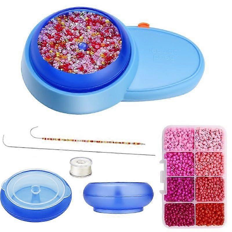Electric Bead Spinner Set, Automatic Battery-Operated Bead Spinner for Jewelry Making, Includes Clay Bead Spinner Tool