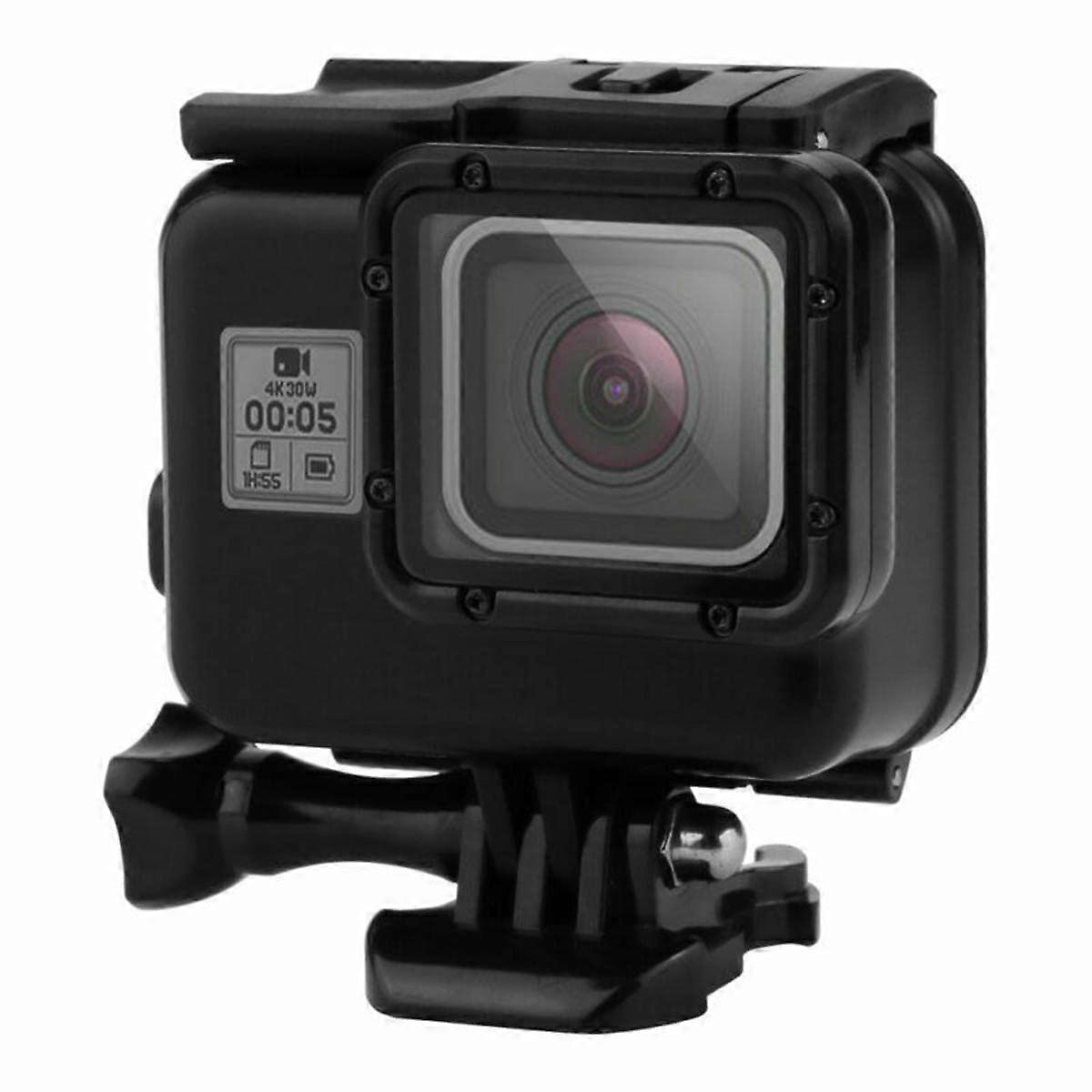 60M Waterproof Case for GoPro Hero 5 6 7 with Touch Screen Back Door, Durable Design for Underwater Use