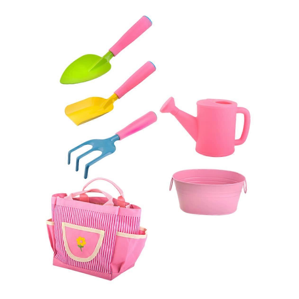 1 Set of Garden Tools, Lightweight and Practical Watering Can and Rake for Outdoor Fun for Kids'