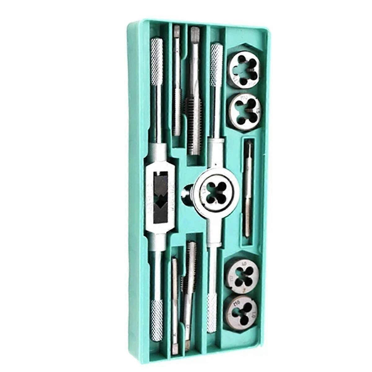 Metric Hand Tap and Die Set Screw Thread Plugs Straight Taper Reamer Tools