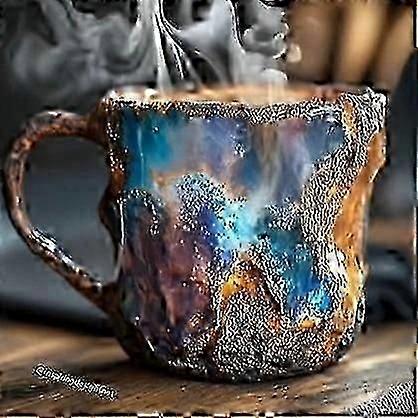 Mineral Crystal Coffee Mugs, Multi-Colored Coffee Mugs With Handle, Elegant Crystal Gift For Home & Office