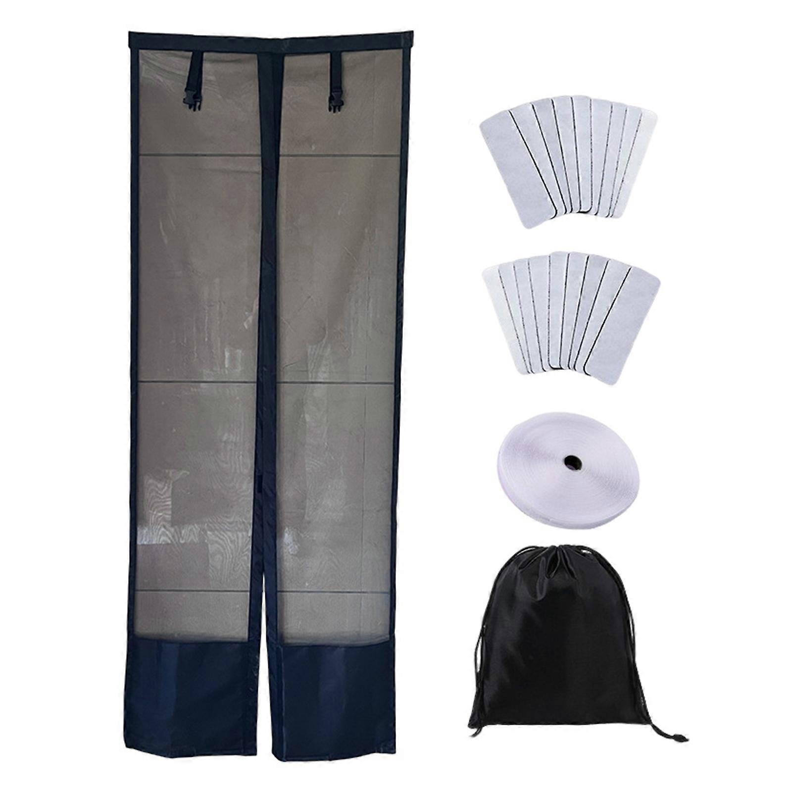 Universal Campers Mesh Screen Door With Anti Mosquito Insect Sunshade Barrier 70cm Height Suitable For Vehicle Side Rear Multicolor